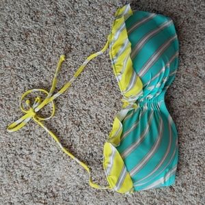 Striped Ruffle Victoria's Secret Bikini Top
